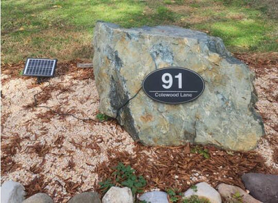 Solar Powered House Numbers