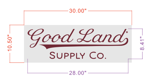 TWO Sets  Backlit Acylic Letters Style - Good Land Supply logo