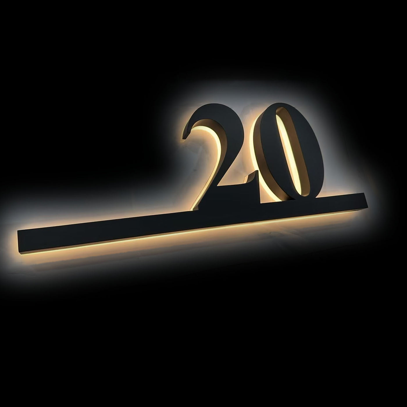 Joined Design Backlit House Numbers Illuminated Street Number Signage