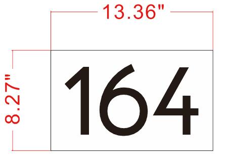 Metal House Numbers Address Signs Waterproof Stainless Steel