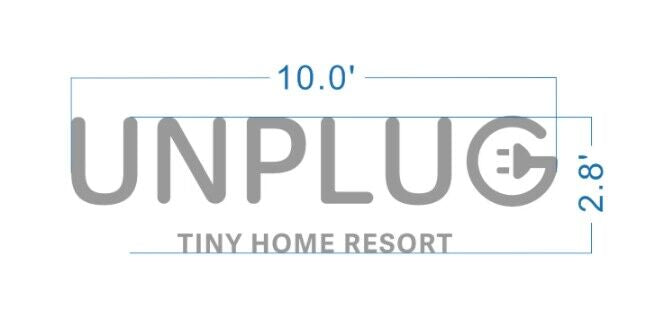 UNPLUG LOGO Backlit Sign