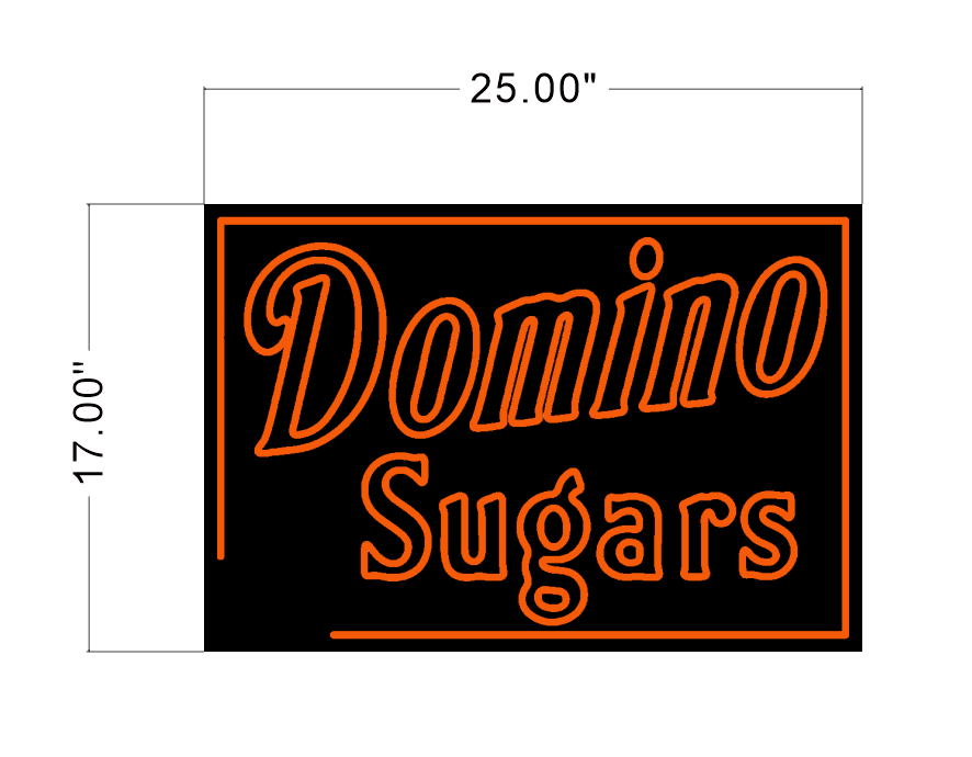 Domino Sugars Flex Led Neon Sign