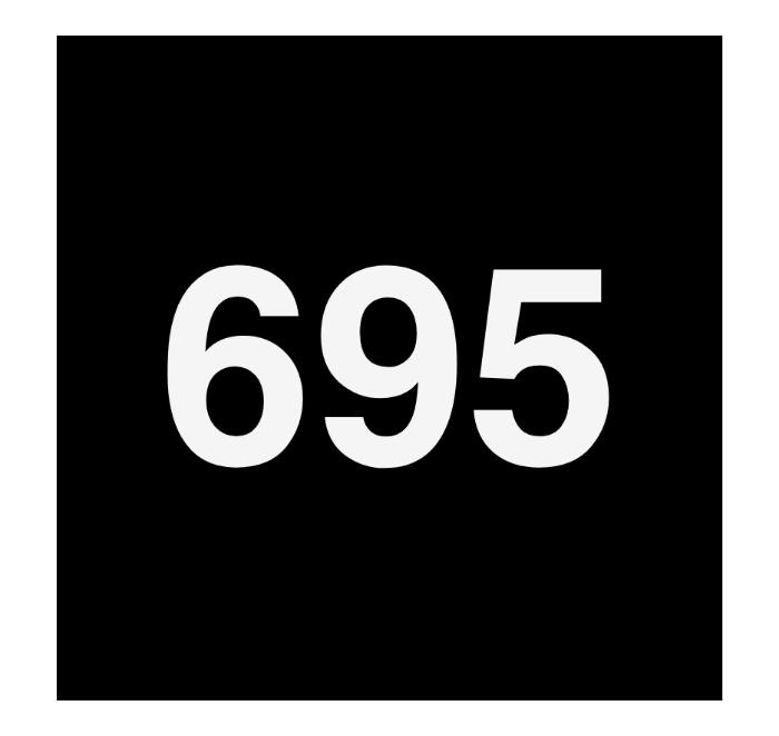 695 House Number Plaque