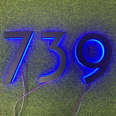 Backlit Led House Numbers Lighted Address Numbers for House