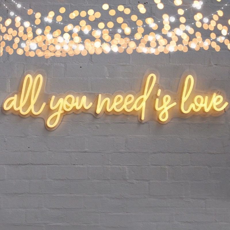 All You Need Is Love Neon Sign Led Neon Lights