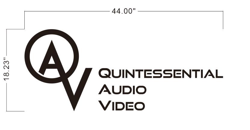 QAV logo Backlit Sign