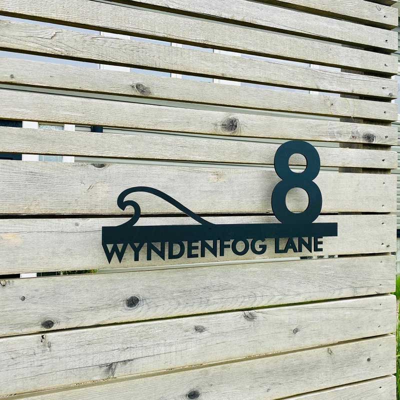 Modern Design Metal House Numbers Plaque Address Number Plaque Stainless Steel with Logo