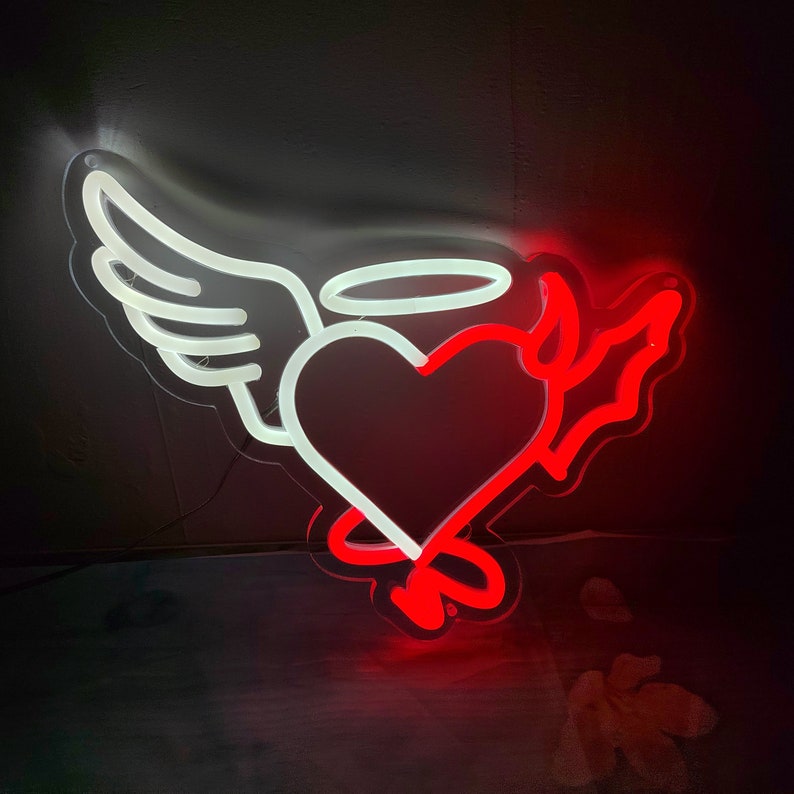 Angel and Devil Combine Neon Sign LED Neon Lights