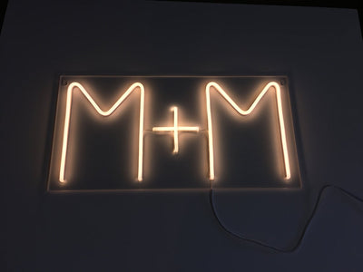 Custom Wedding Neon Signs Name Sign A +B Bridal Party Reception Decoration Name Sign