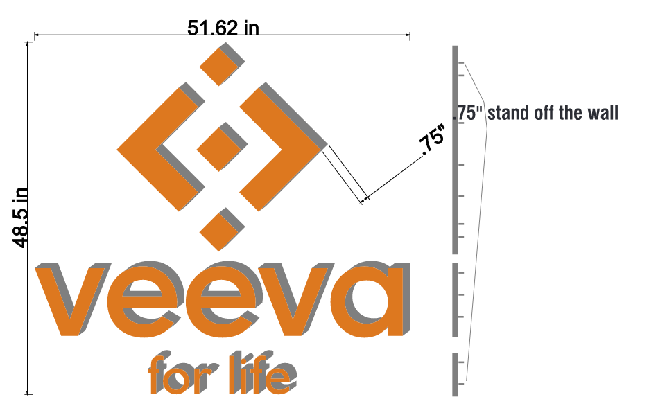 VEEVA Backlit Sign